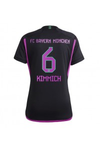 Bayern Munich Joshua Kimmich #6 Fotballdrakt Borte Klær Dame 2023-24 Korte ermer